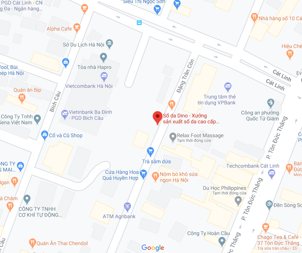 Địa chỉ sổ da Dino